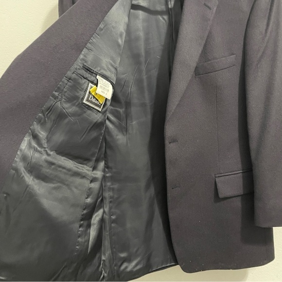 Ralph Lauren 100% Cashmere Jacket Blazer Coat Tux Navy Blue Men’s 44 L - Picture 6 of 12